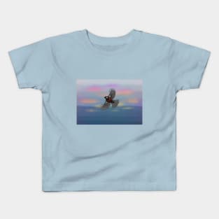 Flying bird in the sky Kids T-Shirt